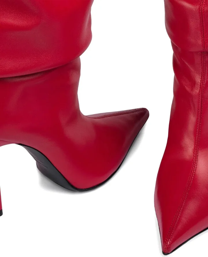 100mm Bella slouchy pointed-toe boots - Image 4