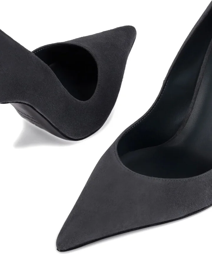 100mm Bella suede pumps - Image 4