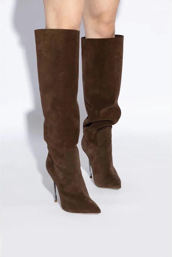 100mm Blade suede boots - Image 2