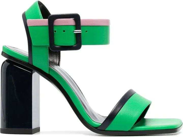 100mm Block Heel Sandals