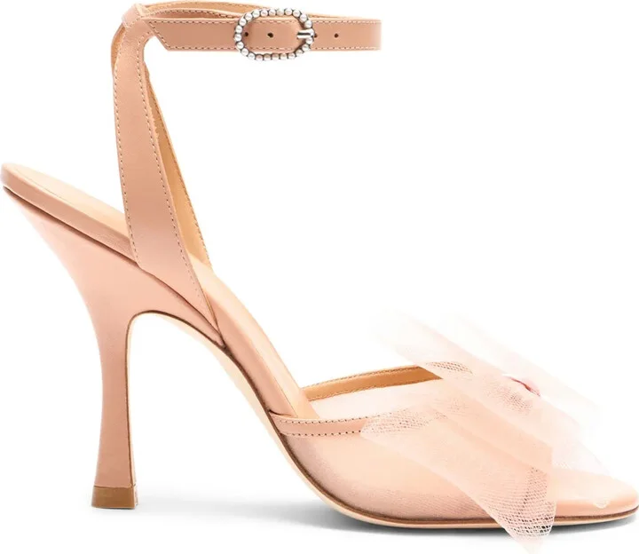 100mm Blushing Bow sandals