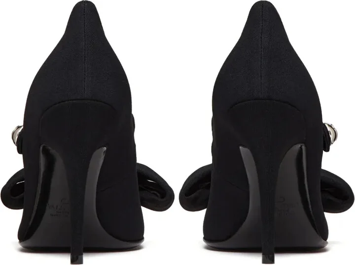 100mm Bow-Appliqué Pumps - Image 3