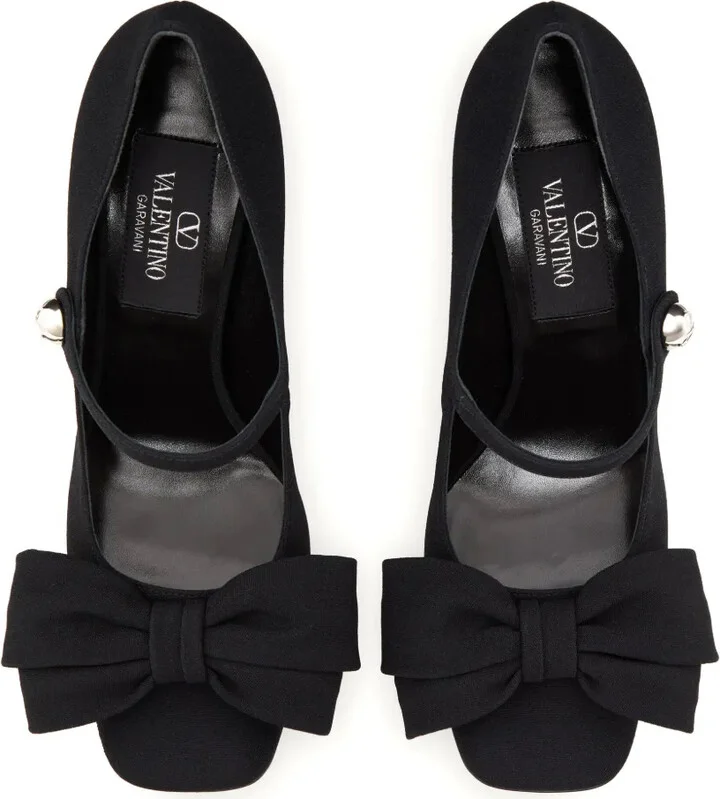 100mm Bow-Appliqué Pumps - Image 4