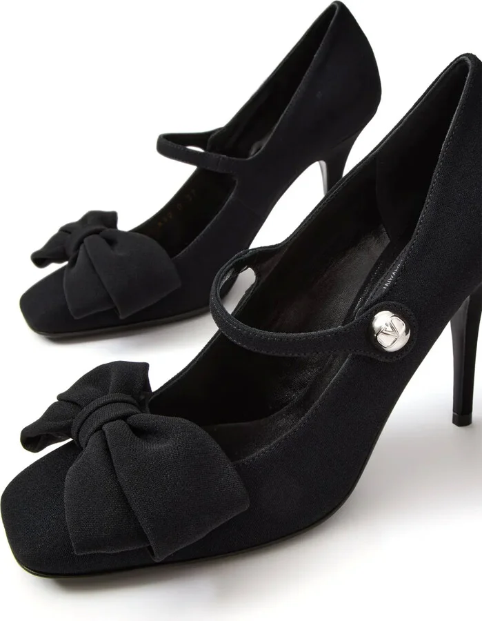 100mm Bow-Appliqué Pumps - Image 5