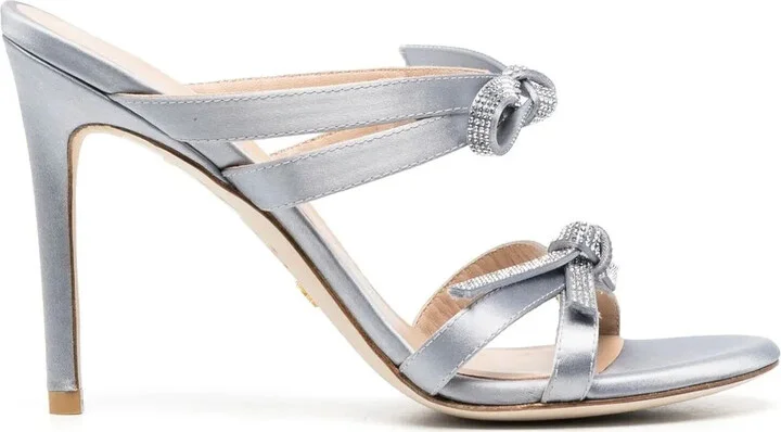 100mm Bow-Detail Sandals