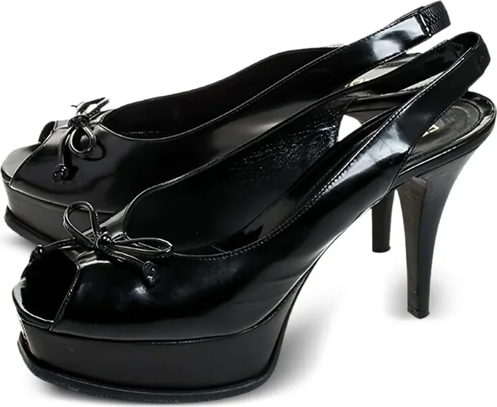 100mm Bow-Detail Slingback Sandals - Image 2