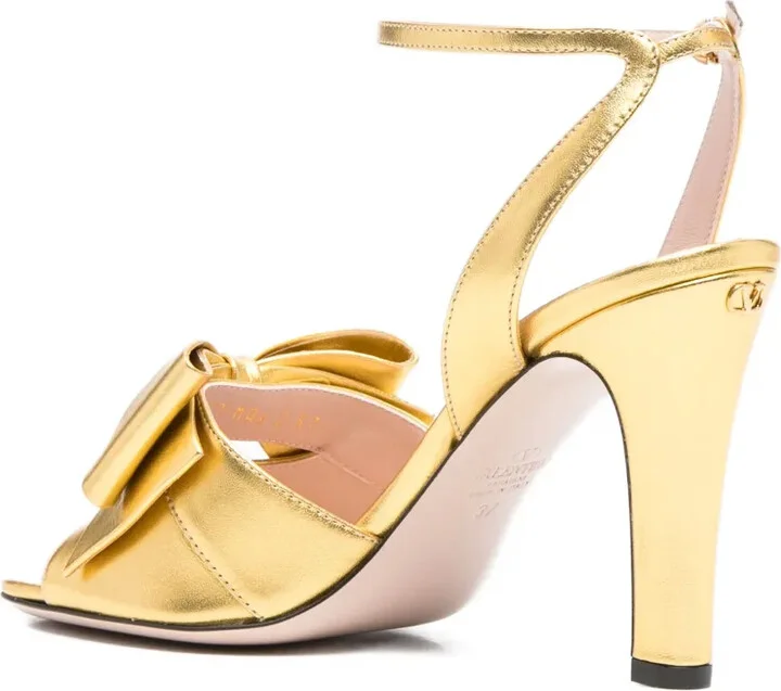 100mm Bow-Embellished Ankle-Strap Sandals - Image 3