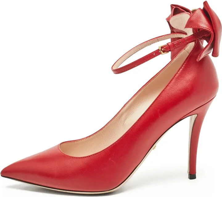 100mm Bow-Embellished Pumps