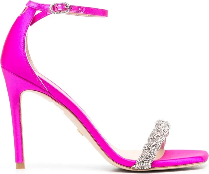 100mm Braided-Strap Sandals