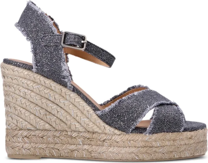 100mm Bromelia metallic espadrilles