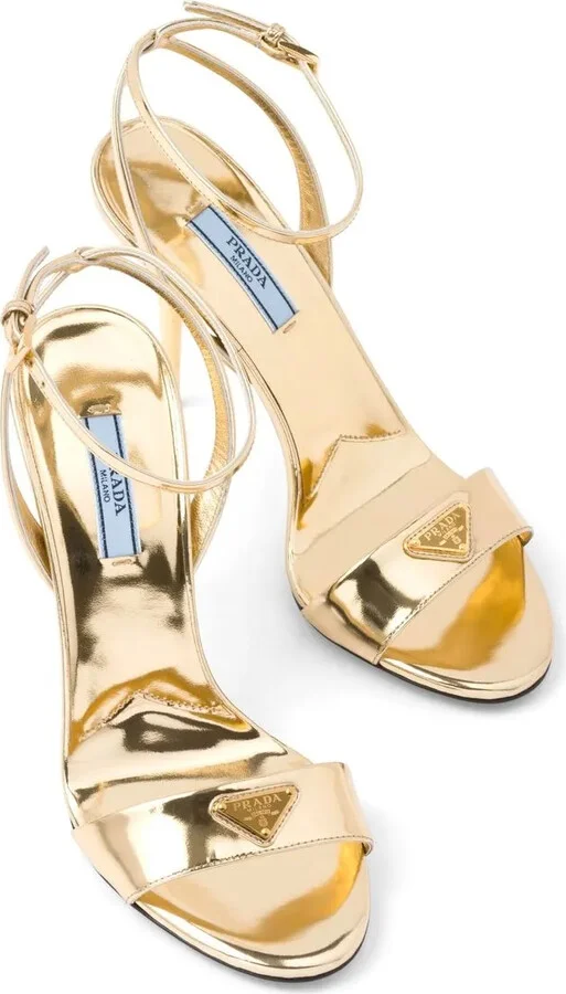 100mm Brushed-Finish Sandals - Image 4