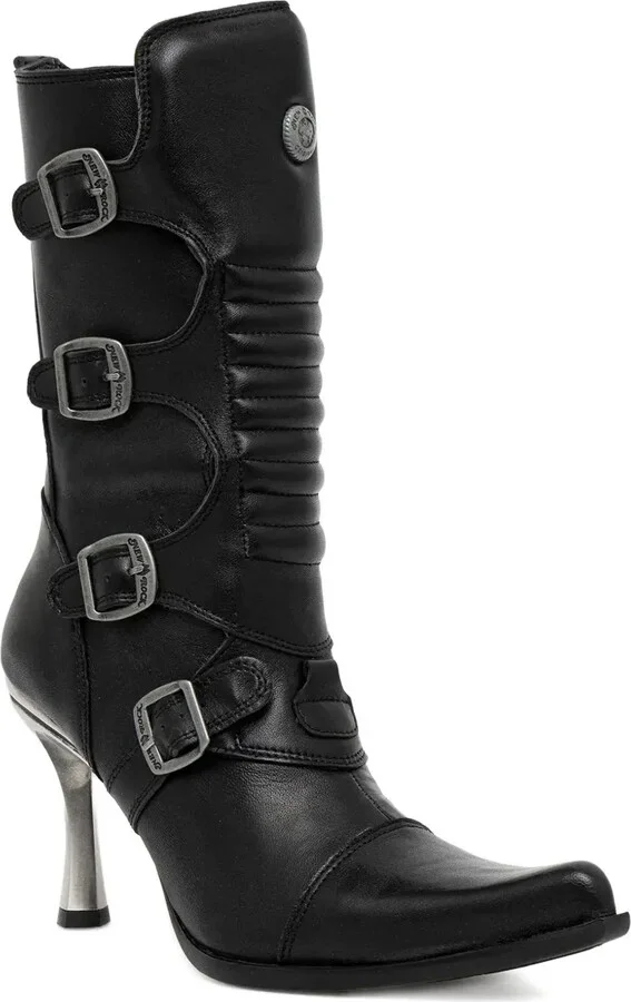 100mm Buckle-Detail Pointed-Toe Boots - Image 2