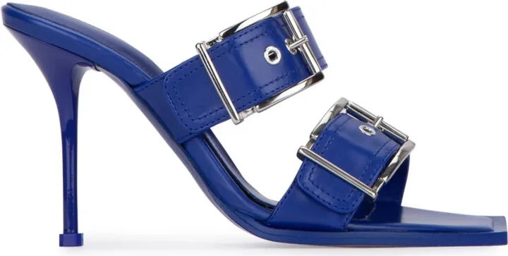 100mm Buckled Leather Sandals