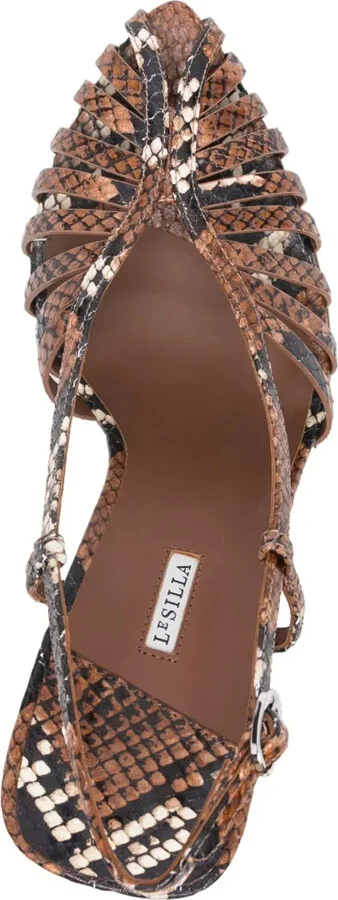 100mm Cage slingback pumps - Image 4