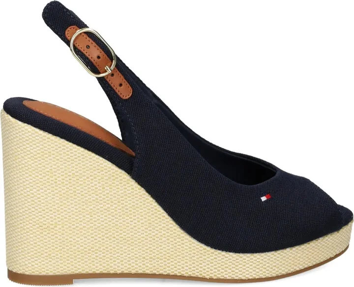 100mm Canvas Slingback Espadrilles