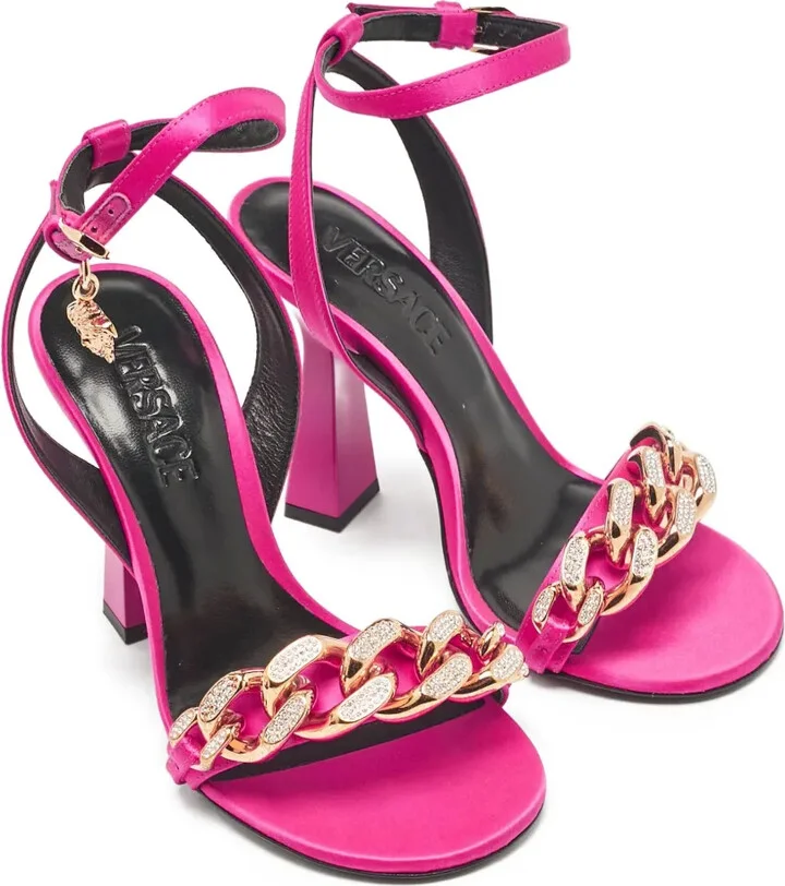 100mm Chain-Detailed Sandals - Image 2