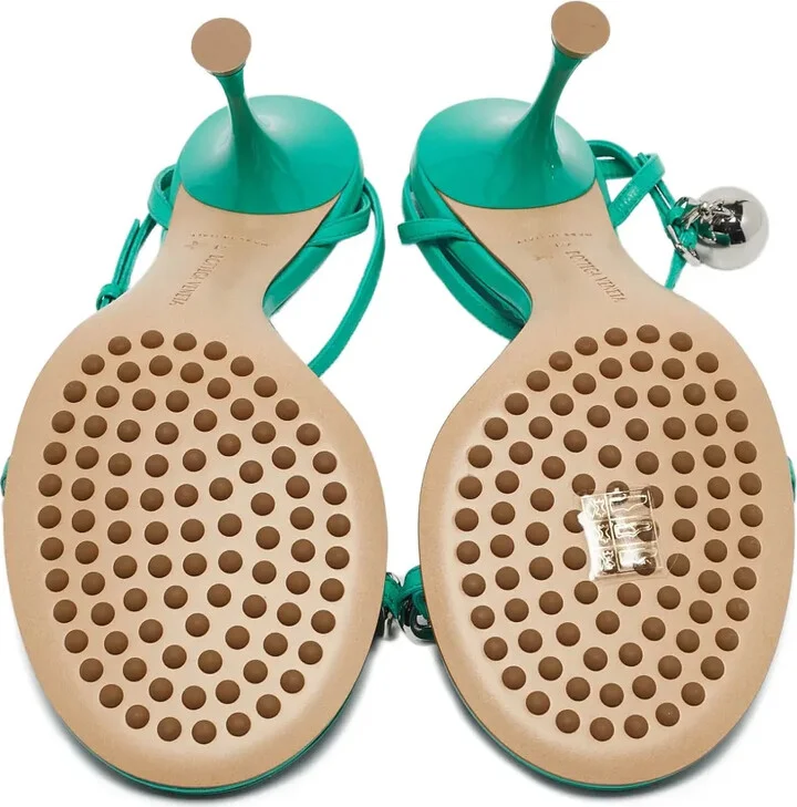 100mm Chain-Embellished Heeled Sandals - Image 4