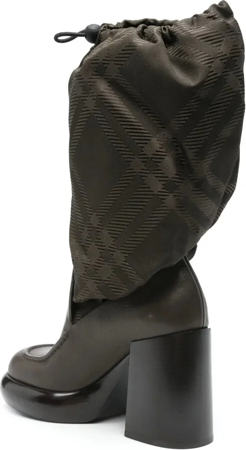 100mm Check-Jacquard Boots - Image 3