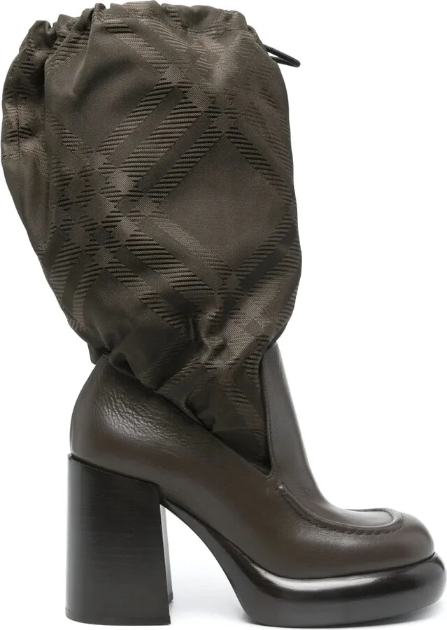 100mm Check-Jacquard Boots