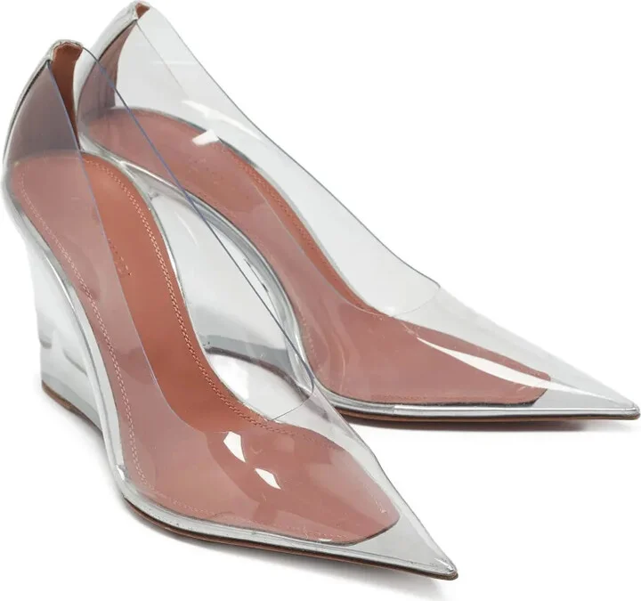 100mm Clear Wedge Pumps - Image 2