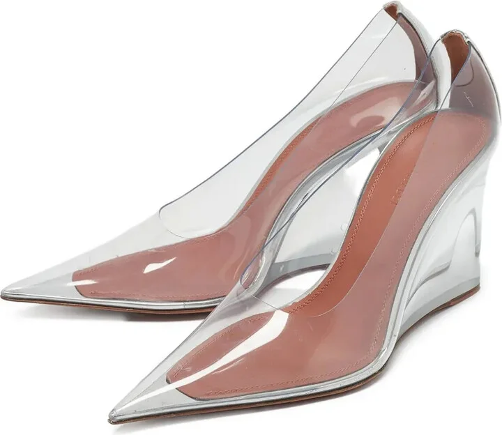 100mm Clear Wedge Pumps - Image 3