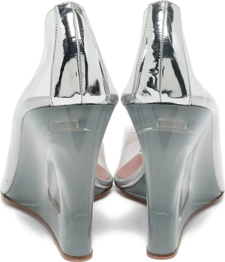 100mm Clear Wedge Pumps - Image 4