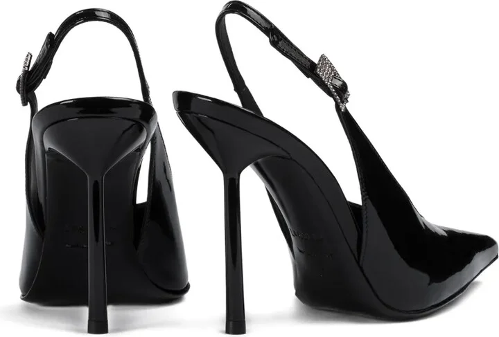 100mm Clivage slingback crystal-embellished pumps - Image 3