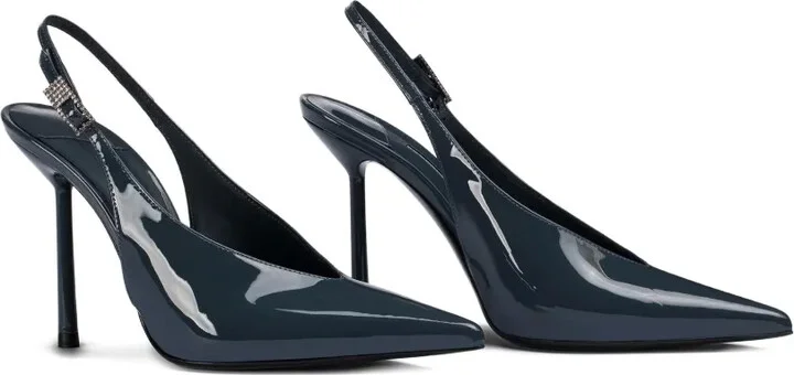 100mm Clivage slingback crystal-embellished pumps - Image 2