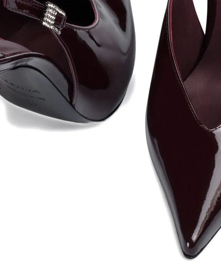 100mm Clivage slingback crystal-embellished pumps - Image 4