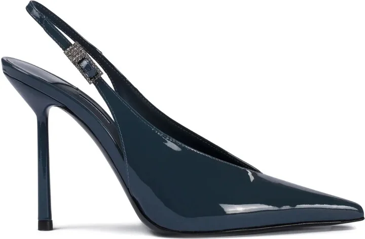 100mm Clivage slingback crystal-embellished pumps