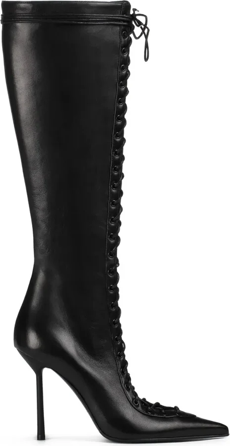 100mm Colette lace-up pointed-toe boots