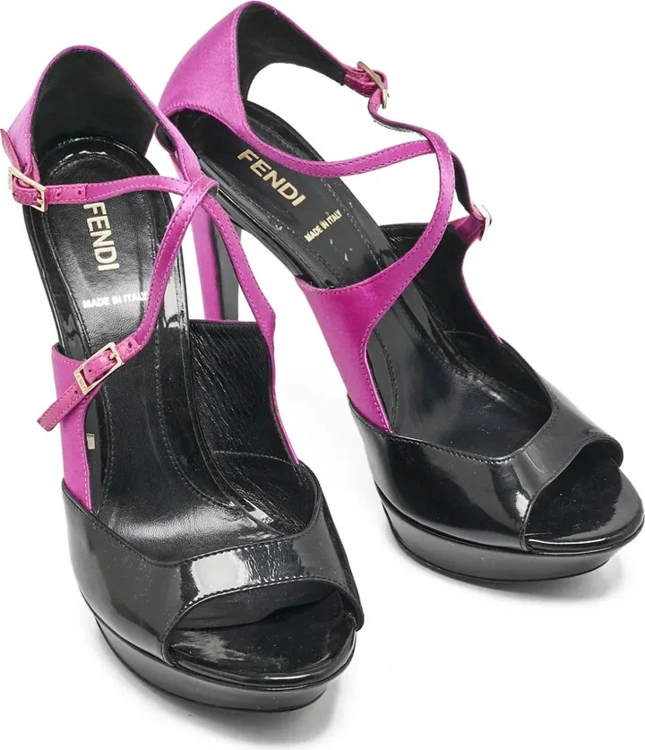 100mm Colourblock Sandals - Image 2