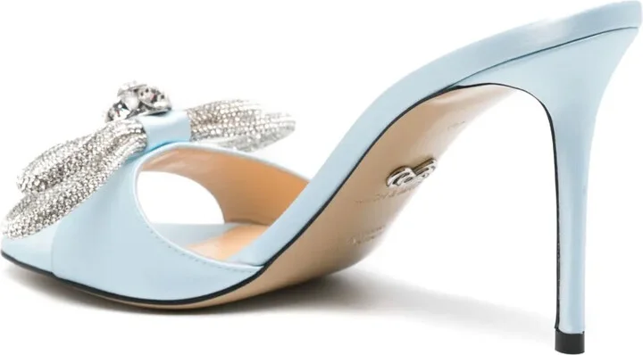100mm Crystal-Embellished Bow-Detail Sandals - Image 3