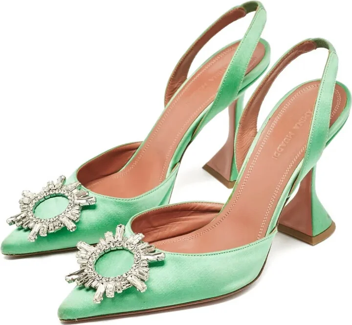 100mm Crystal-Embellished Heeled Pumps - Image 4