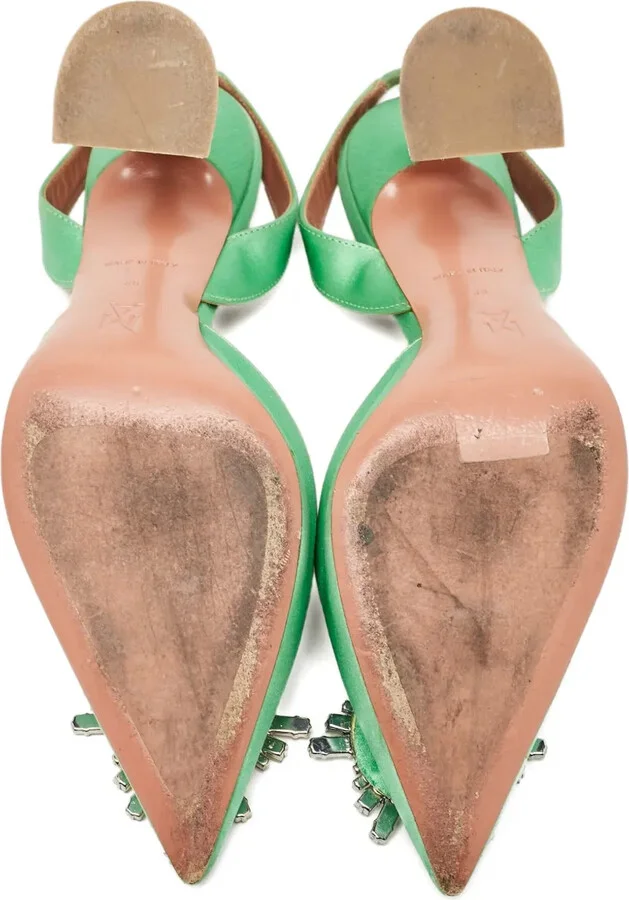 100mm Crystal-Embellished Heeled Pumps - Image 5