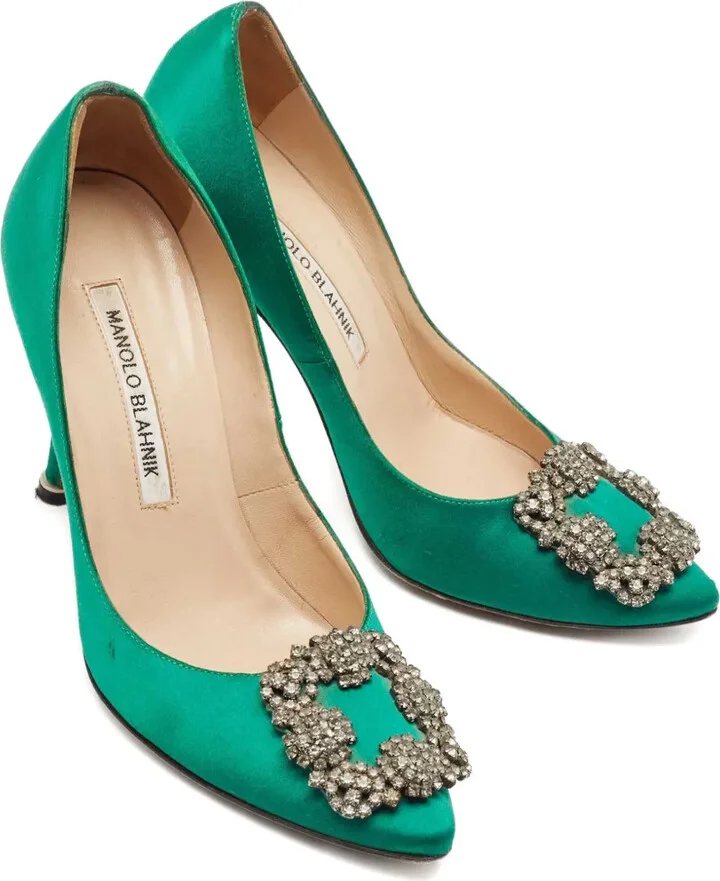 100mm Crystal-Embellished Heeled Pumps - Image 2