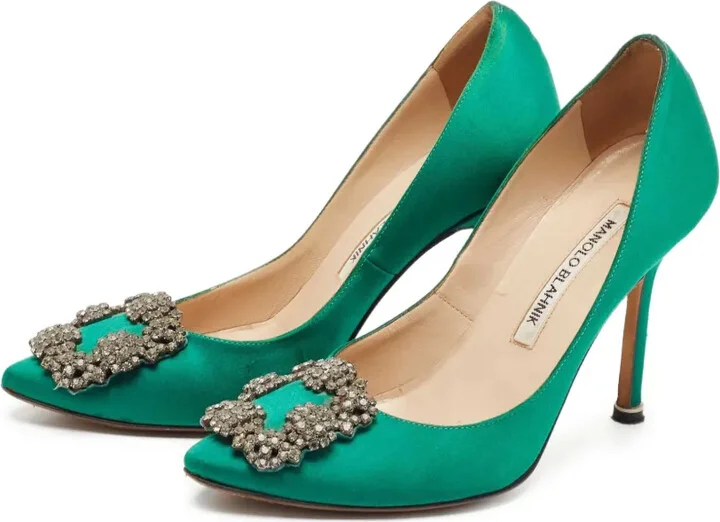 100mm Crystal-Embellished Heeled Pumps - Image 4