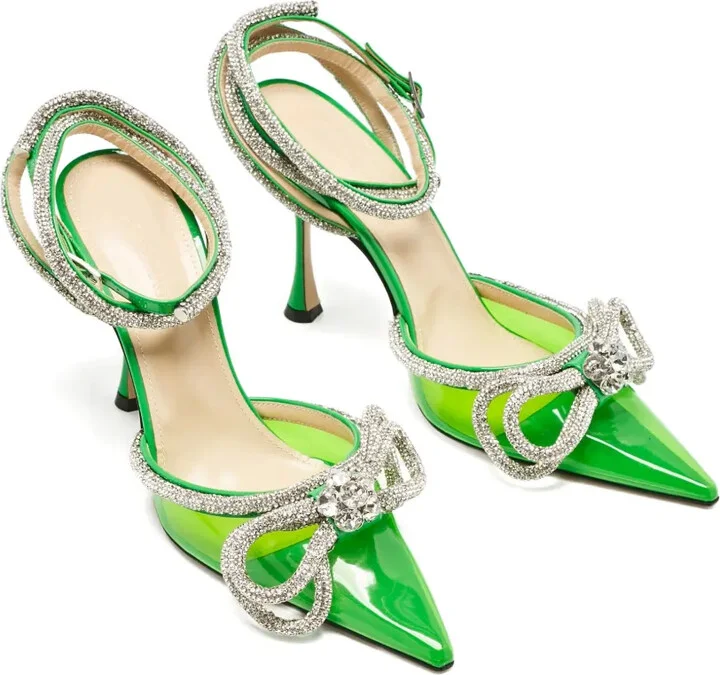 100mm Crystal-Embellished Heeled Pumps - Image 2