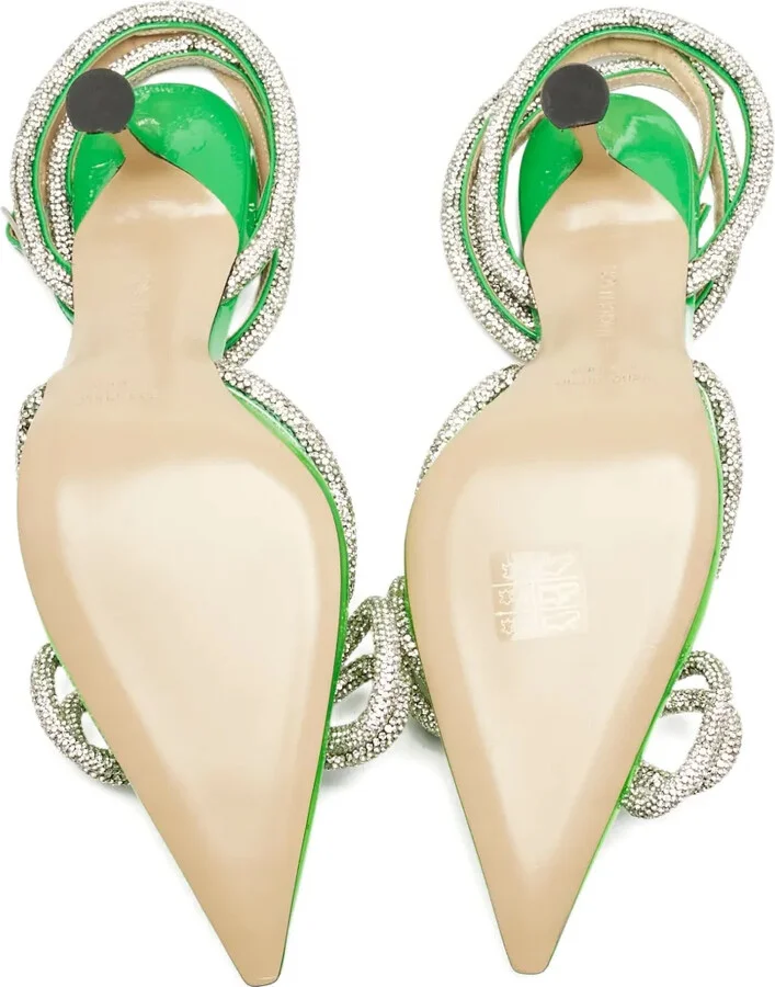 100mm Crystal-Embellished Heeled Pumps - Image 4