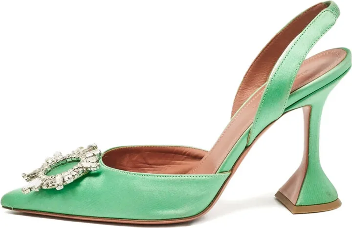 100mm Crystal-Embellished Heeled Pumps