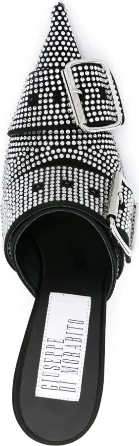 100mm Crystal-Embellished Mules - Image 4