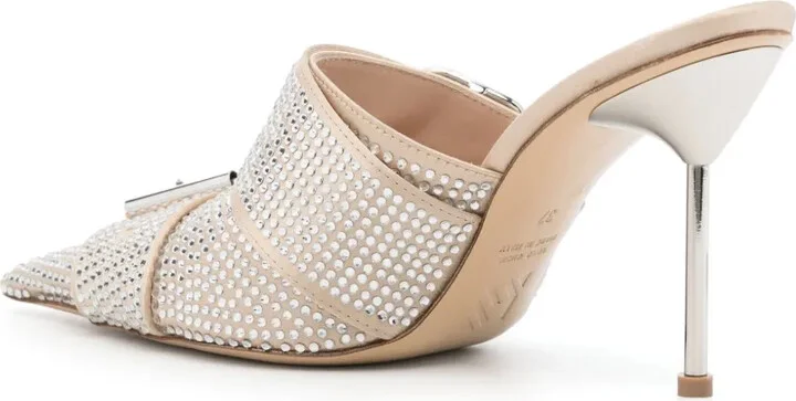 100mm Crystal-Embellished Mules - Image 3