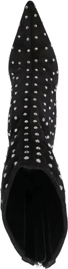 100mm Crystal-Embellished Pointed Boots - Image 3