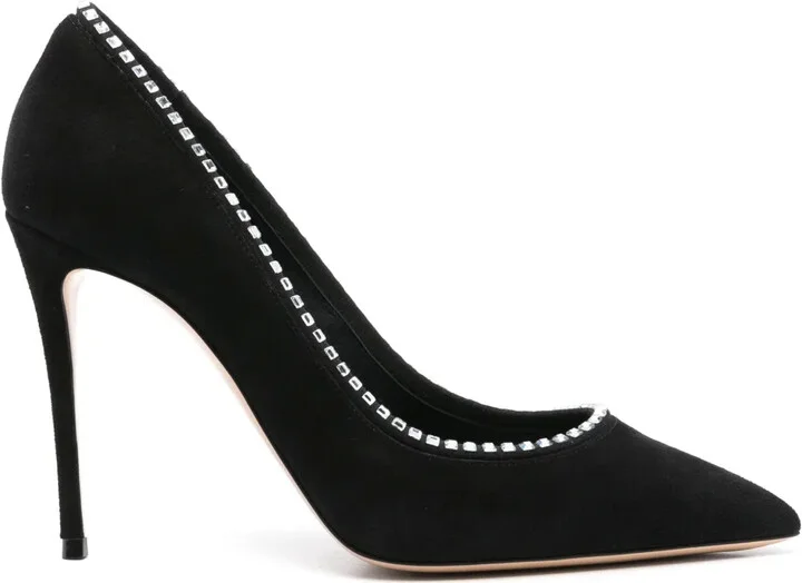 100mm Crystal-Embellished Pumps