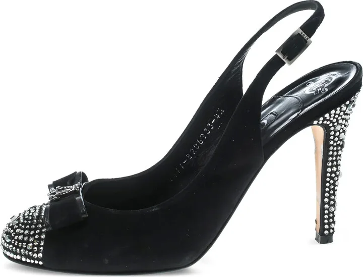 100mm Crystal-Embellished Pumps