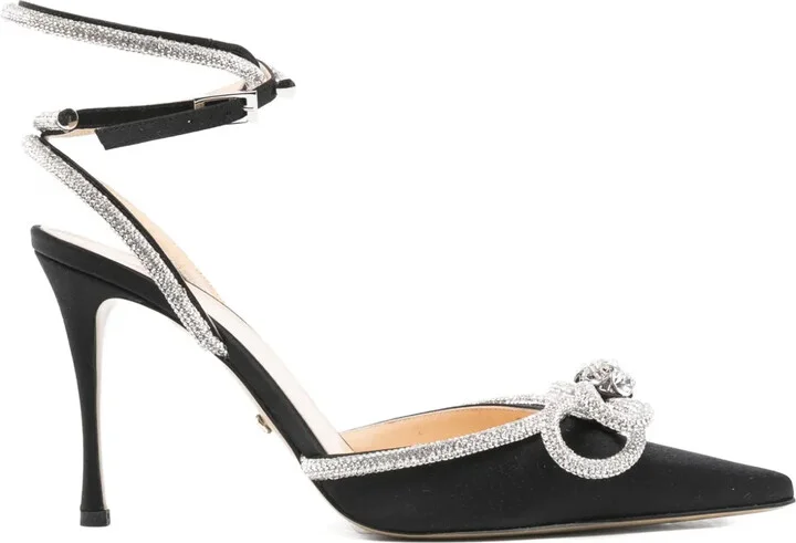 100mm Crystal-Embellished Pumps