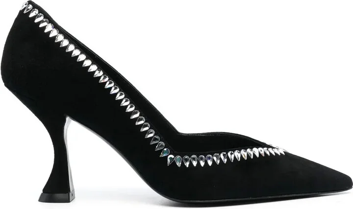 100mm Crystal-Embellished Pumps