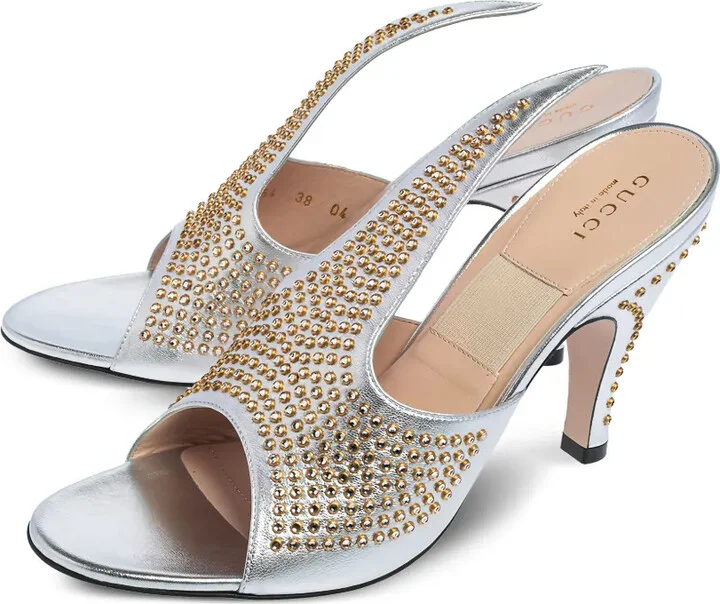 100mm Crystal-Embellished Sandals - Image 4
