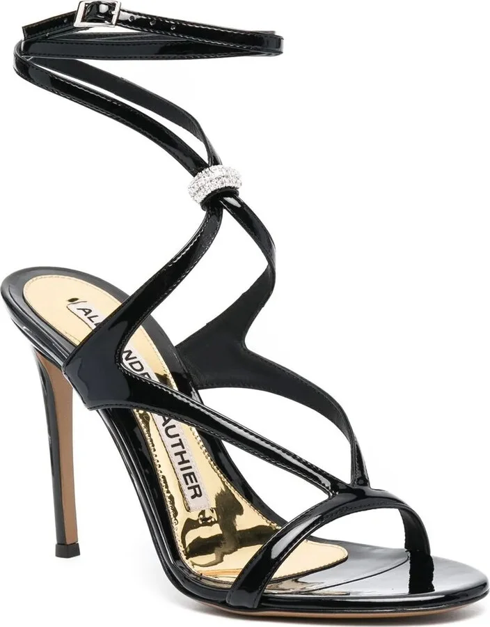 100mm Crystal-Embellished Sandals - Image 2