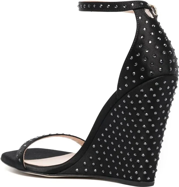 100mm Crystal-Embellished Sandals - Image 3